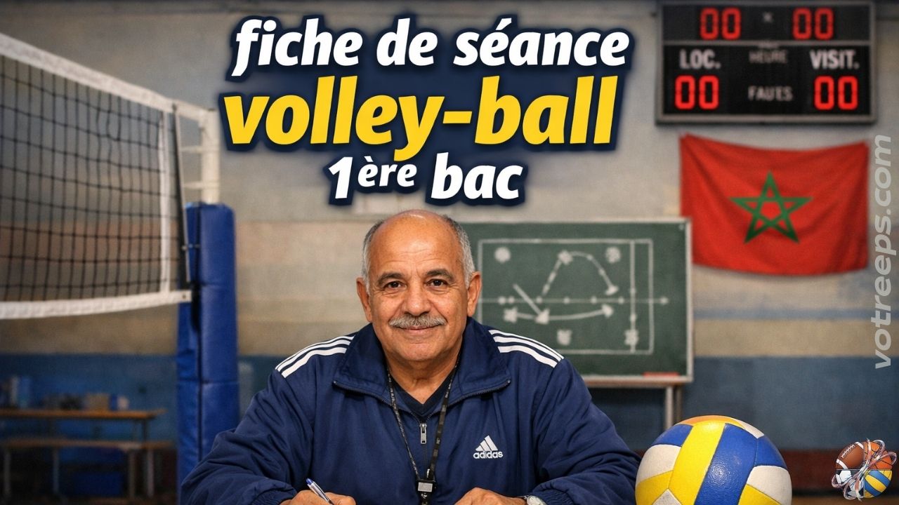 fiche de séance volley-ball 1ere bac