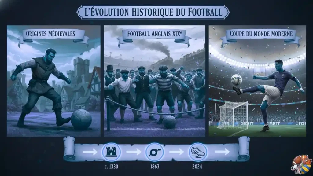 l'évolution  historique du football