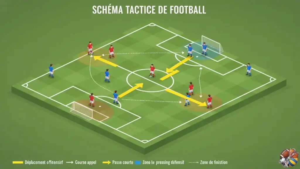 schéma tactique de football