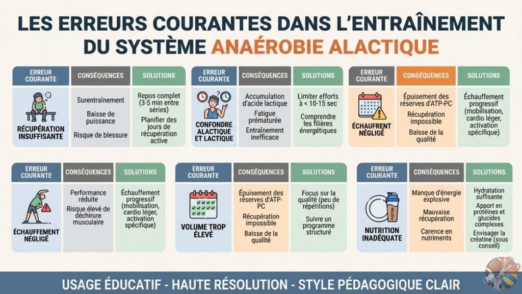 Erreurs à Éviter en Anaérobie Alactique