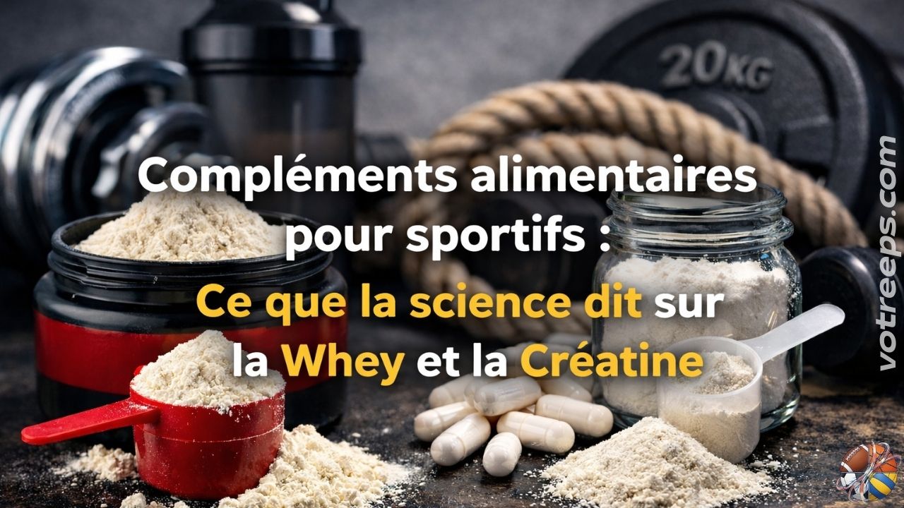 Compléments alimentaires pour sportifs Ce que la science dit sur la Whey et la Créatine
