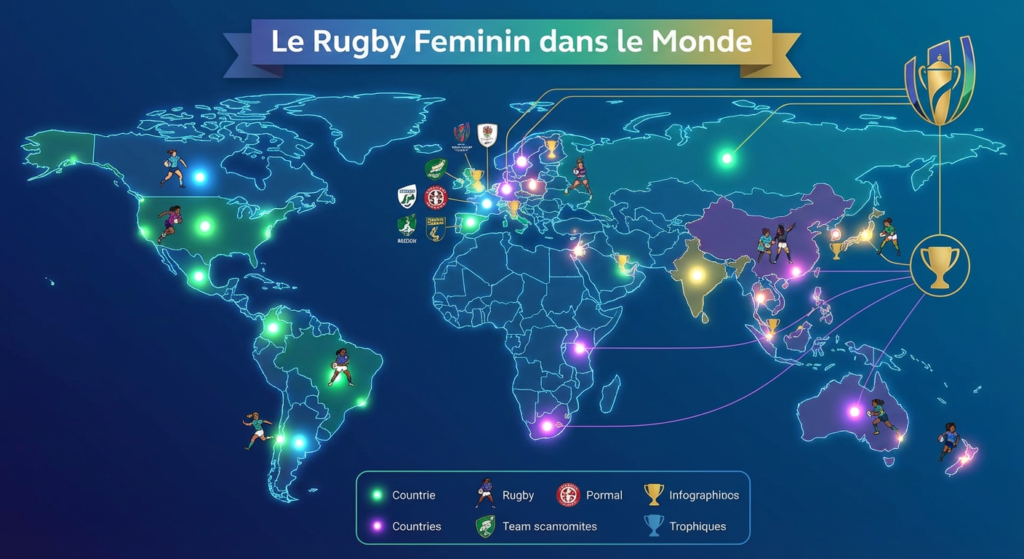 Le Rugby Feminin dans le Monde