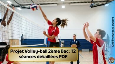 Projet Volley-ball 2ème Bac : 12 séances détaillées PDF