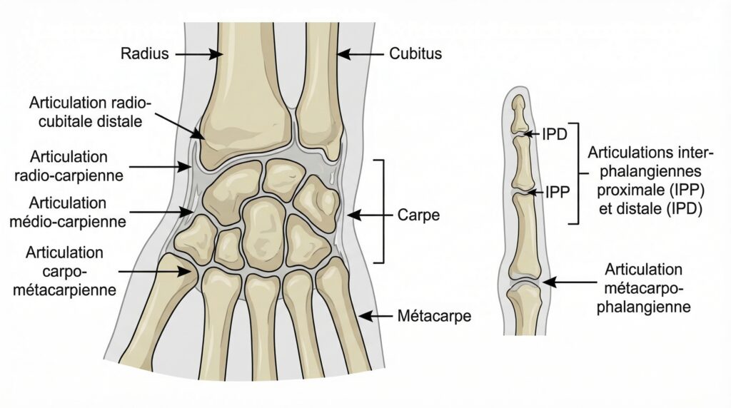 Arthrologie du poignet et de la main