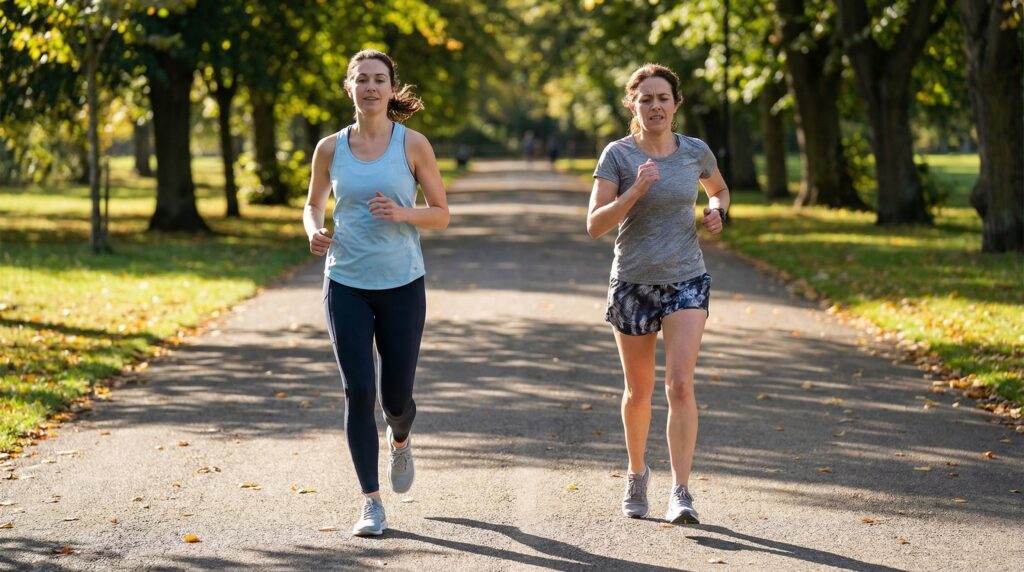 Comparaison de deux coureurs à VO2max égale
