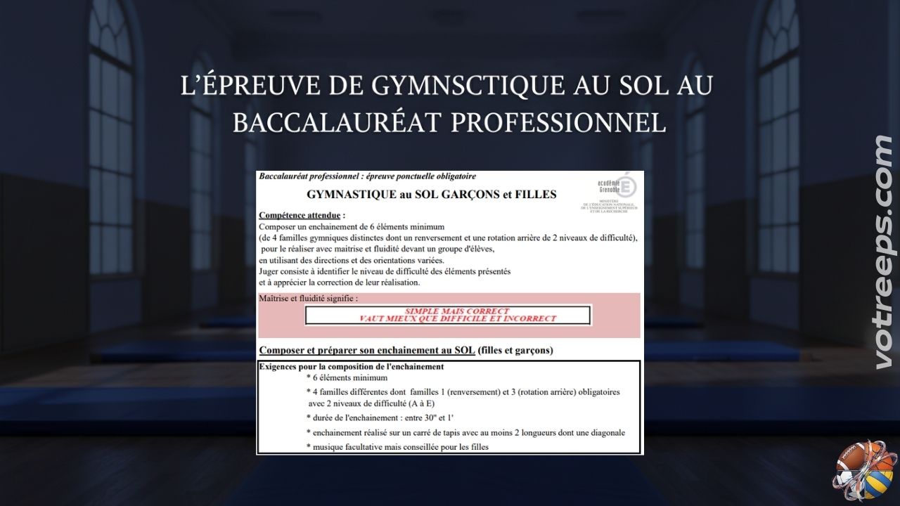 L'Épreuve de Gymnastique au Sol au Baccalauréat Professionnel