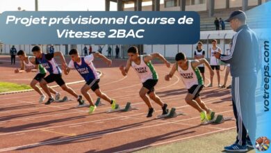 Projet prévisionnel Course de Vitesse 2BAC