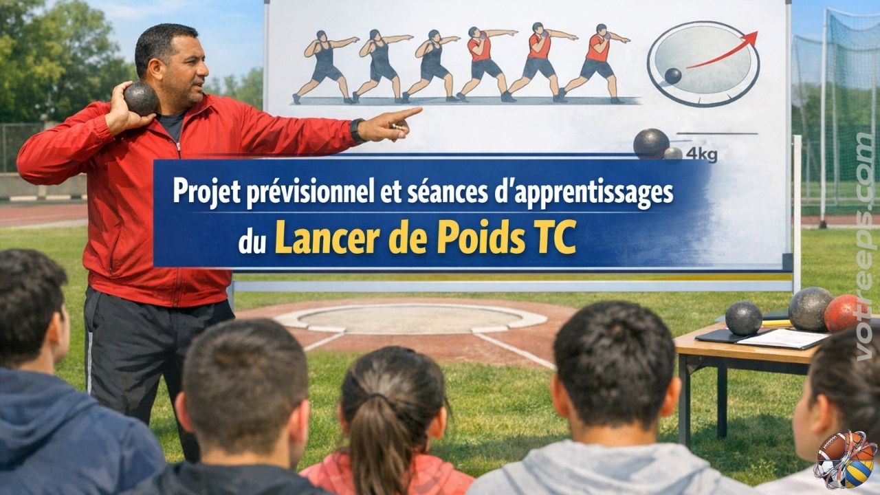 Projet prévisionnel et séances d’apprentissages du Lancer de Poids TC