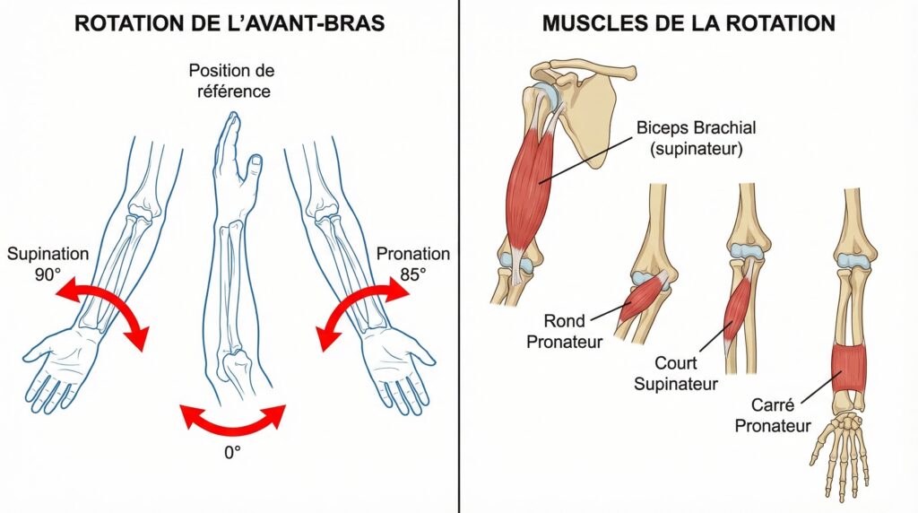 Pronation–Supination et muscles