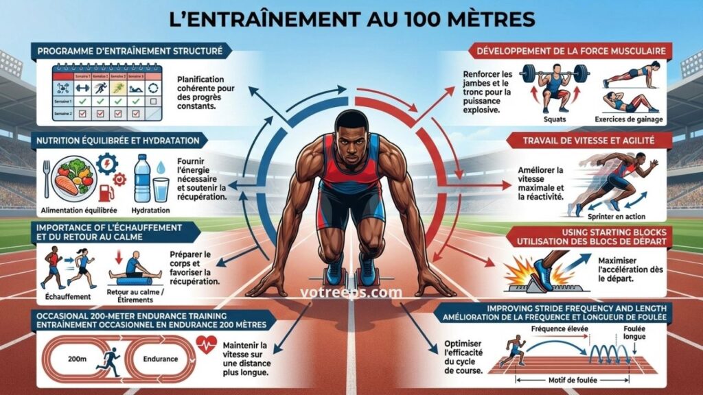 Entraînement au 100 mètres
