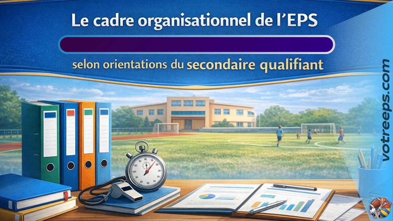 Le cadre organisationnel de l’EPS selon les orientations du secondaire qualifiant
