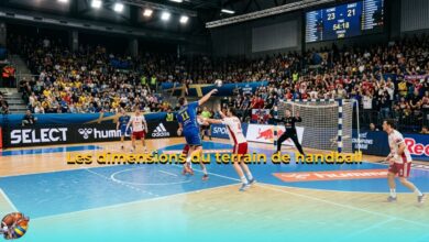 Les dimensions du terrain de handball
