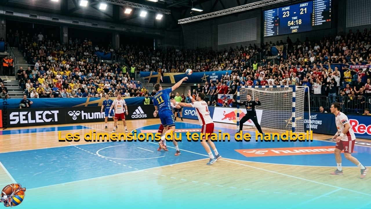 Les dimensions du terrain de handball