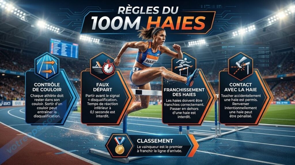 Règles du 100M haies