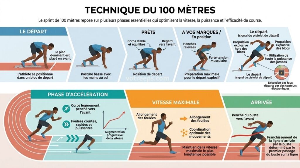Technique du sprint 100 metres