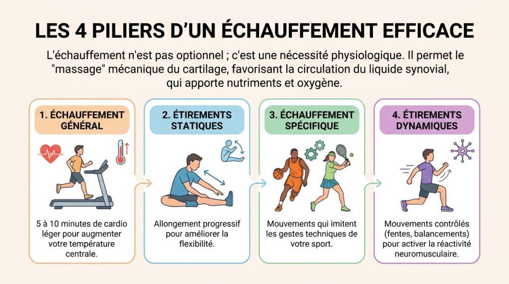 Les 4 piliers d'un échauffement efficace