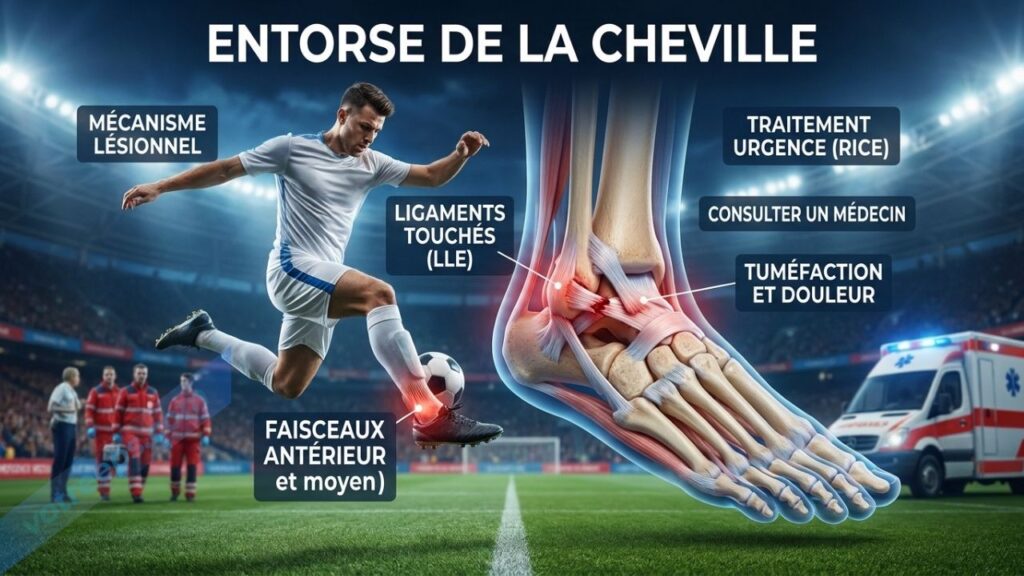 entorse de la cheville