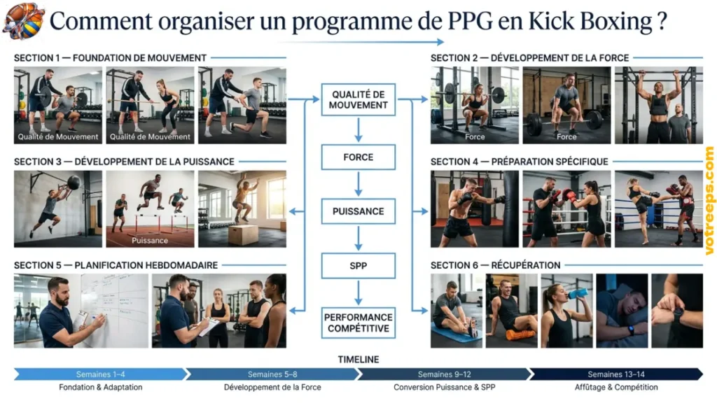 Comment organiser un programme de PPG en Kick Boxing
