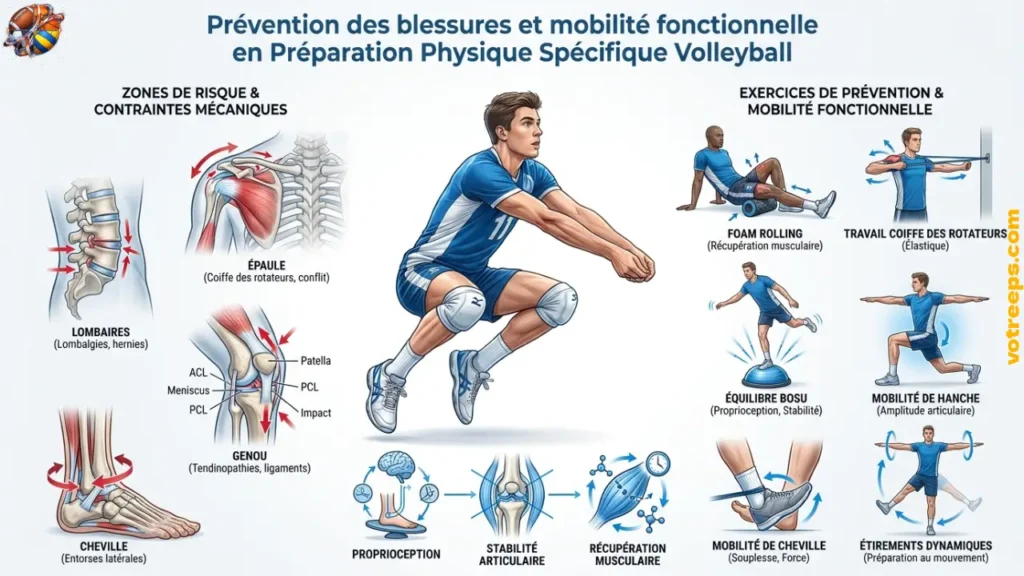 Prévention des blessures et mobilité fonctionnelle en PPS Volleyball