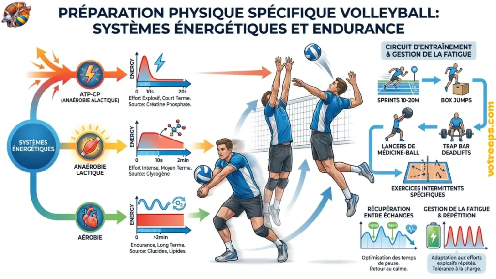 systèmes énergétiques et l'endurance en PPS Volleyball